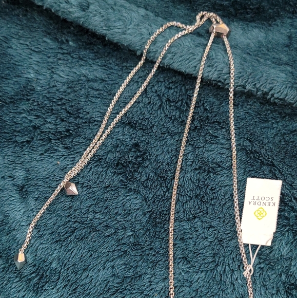 IRIDESCENT WHITE BANDED AGATE NECKLACE SILVER NWT - Picture 14 of 15